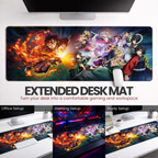 Epic Anime Battle Desk Mat Mouse Pad