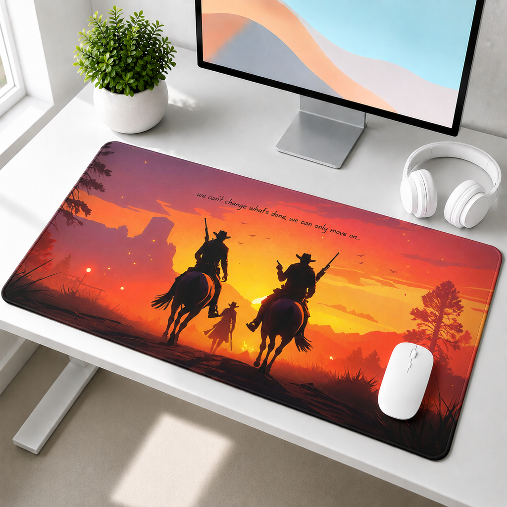 Sunset Riders Desk Mat Mouse Pad
