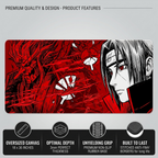 Crimson Shadow Desk Mat Mouse Pad