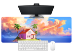 Tropical Sky Island Desk Mat Mouse Pad