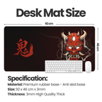 Oni Demon Japanese Gaming Desk Mat Mouse Pad