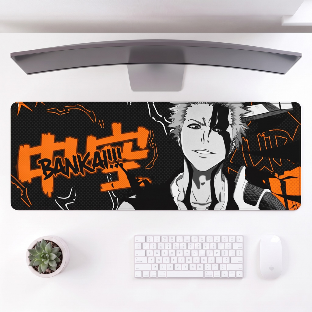 Obsidian Ember Desk Mat Mouse Pad