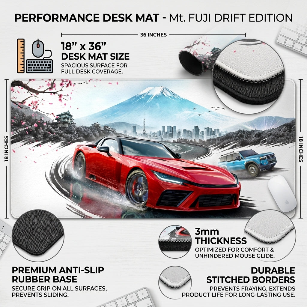 Tokyo Drift Sakura Desk Mat Mouse Pad