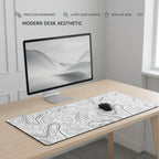 Contour Lines Desk Mat Mouse Pad