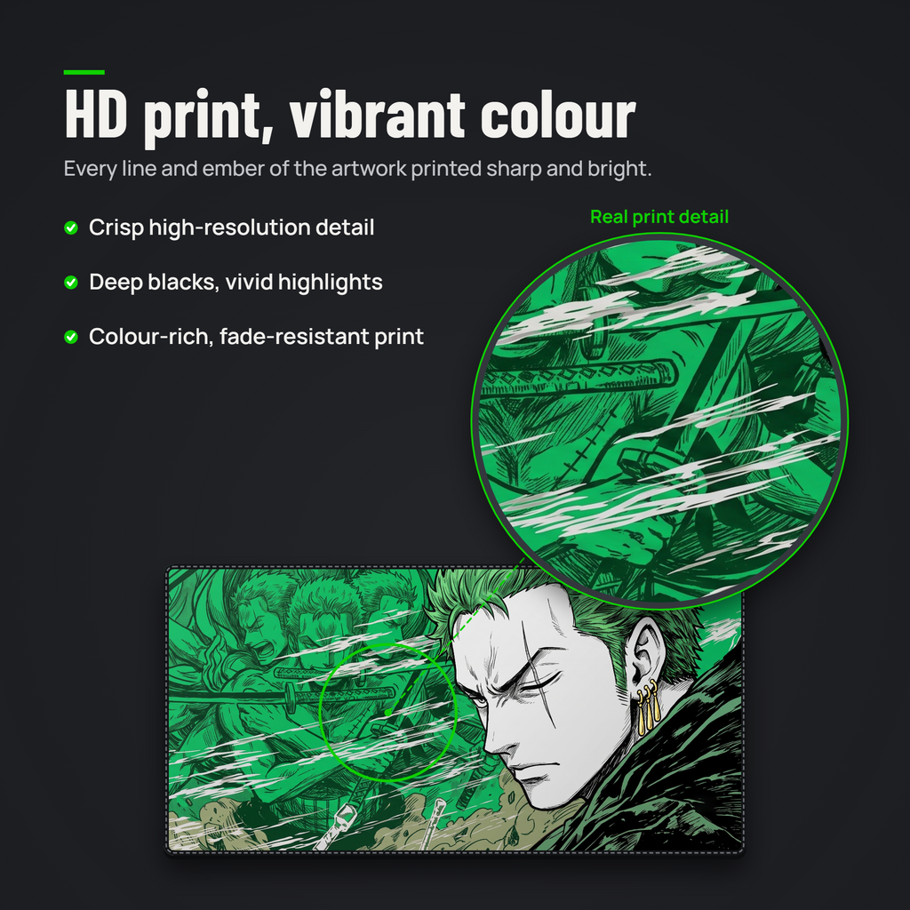 Emerald Warrior Desk Mat Mouse Pad