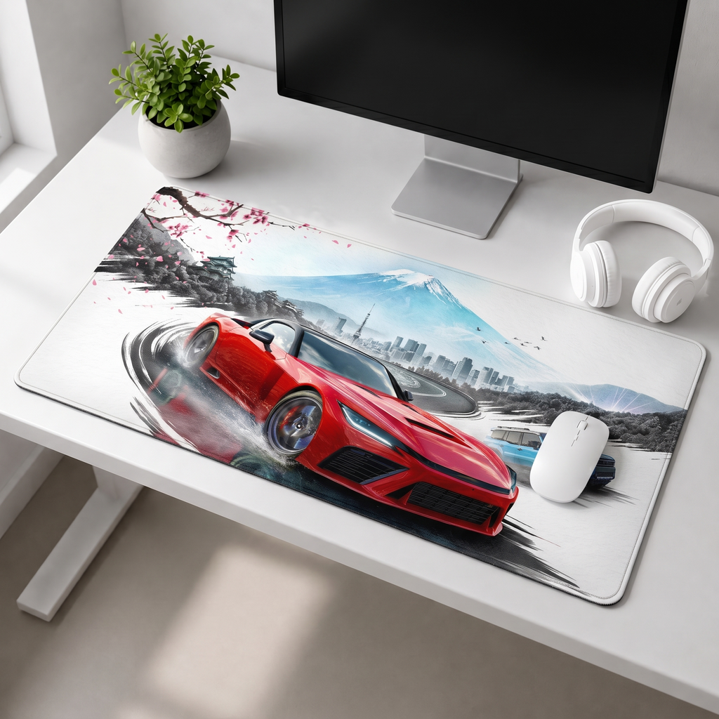 Tokyo Drift Sakura Desk Mat Mouse Pad