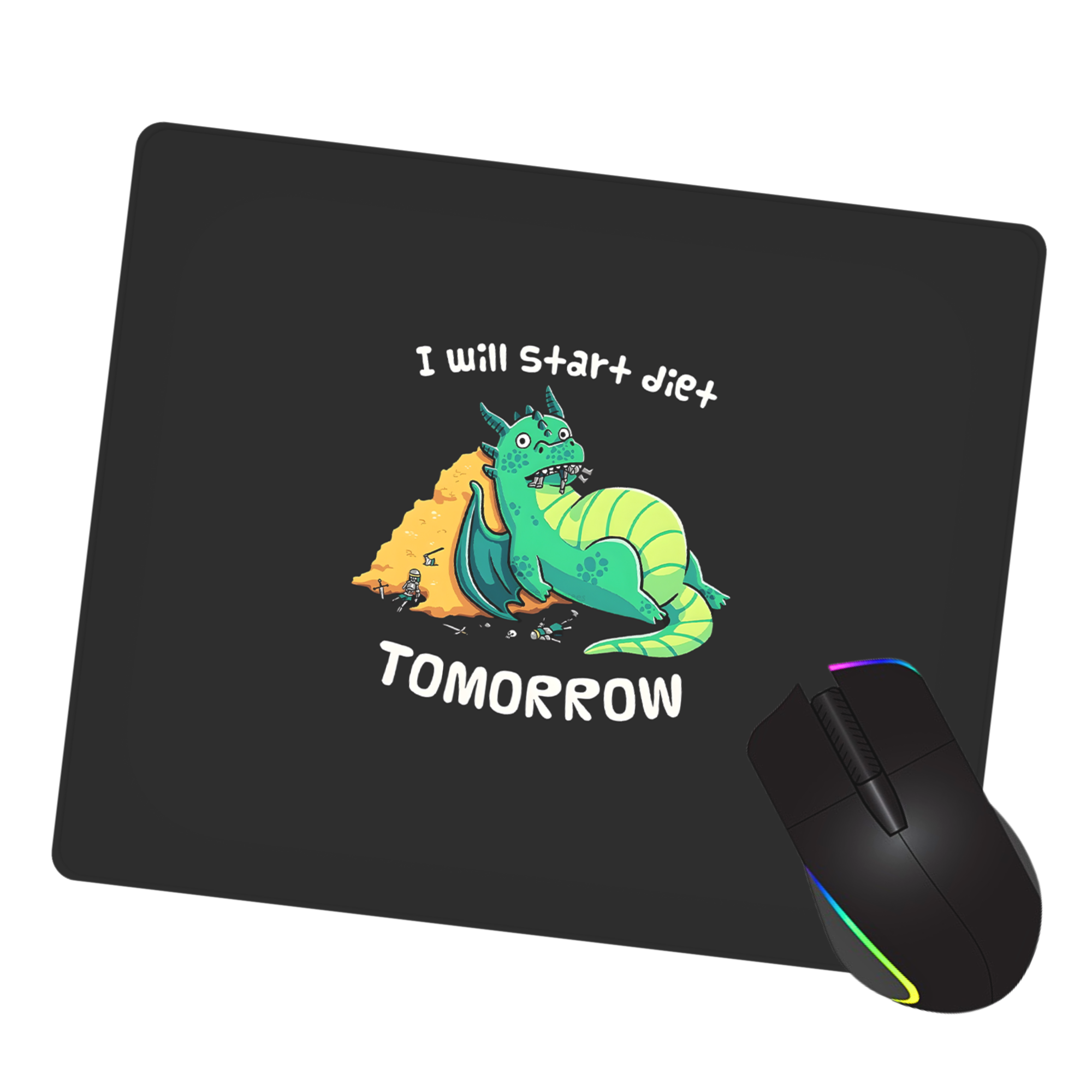 Tomorrow Diet Dragon Mouse Pad