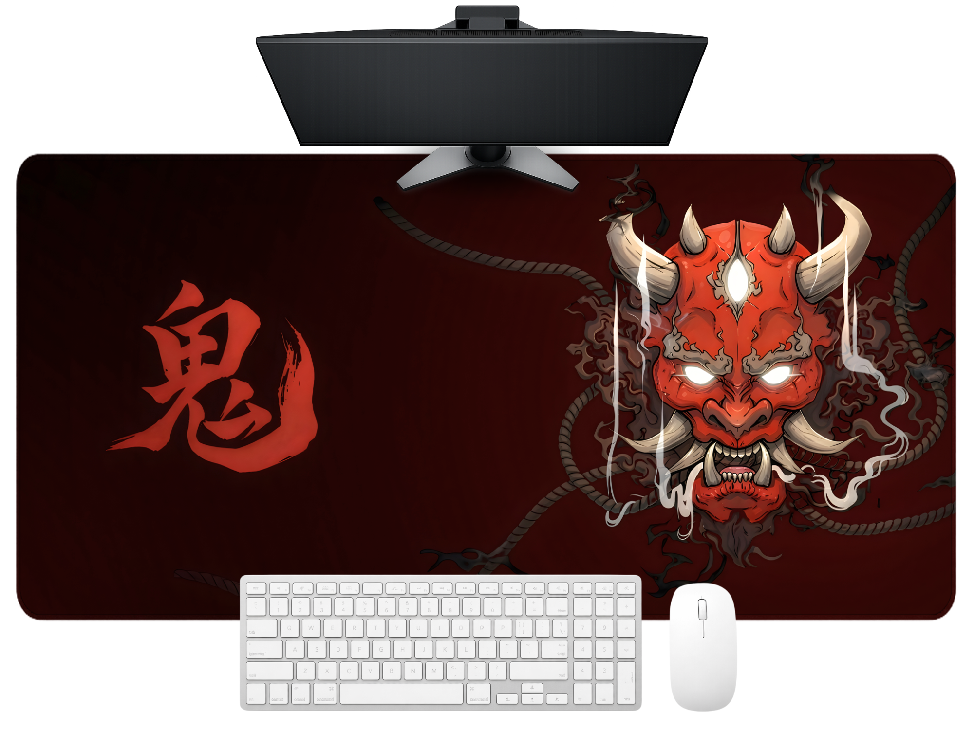 Oni Demon Japanese Gaming Desk Mat Mouse Pad