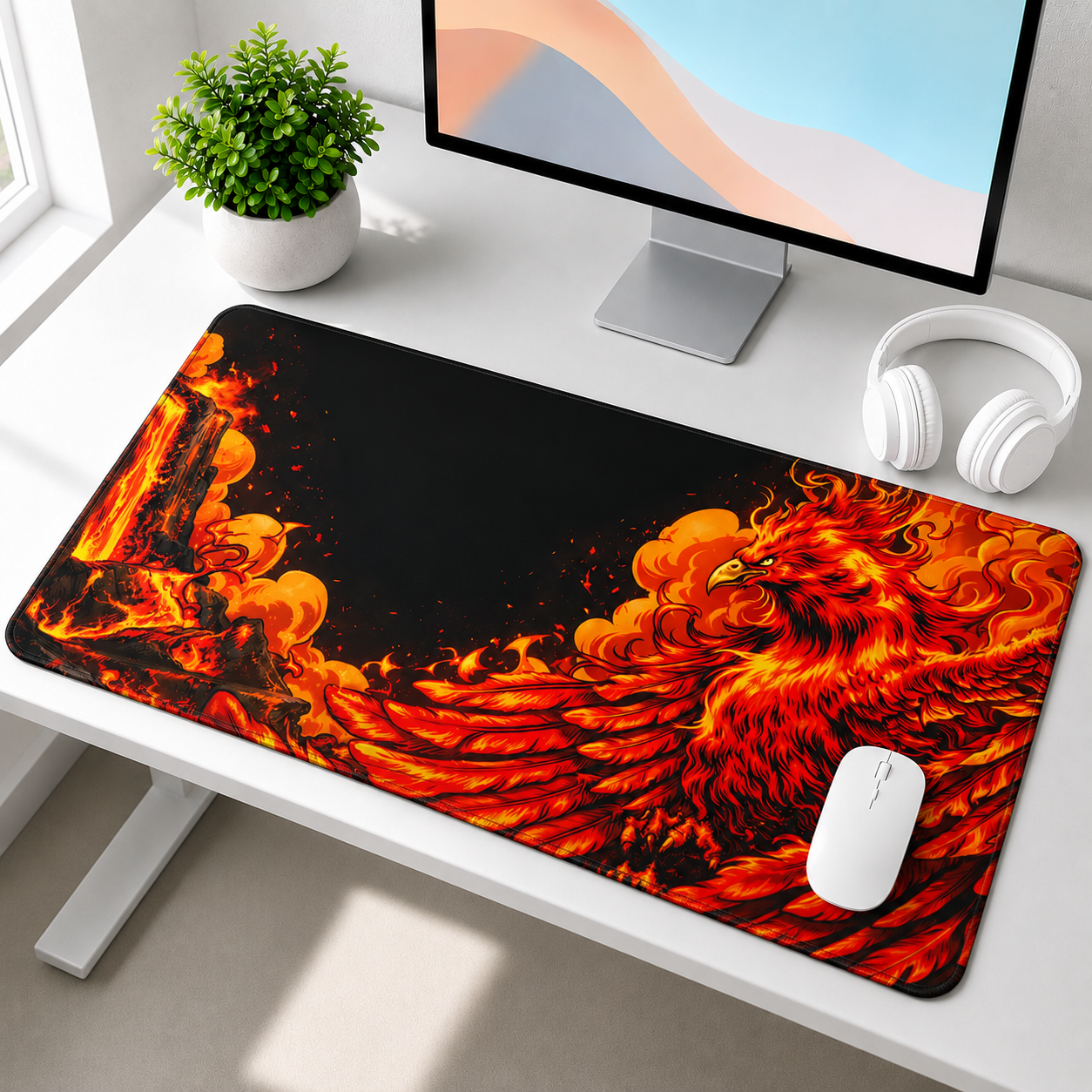 Blaze Phoenix – Firestorm Desk Mat Mouse Pad