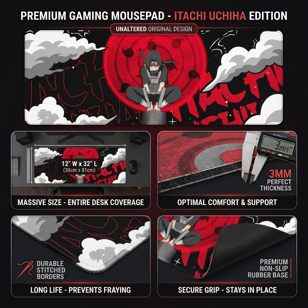 Shadow Eclipse Gaming Desk Mat Mouse Pad