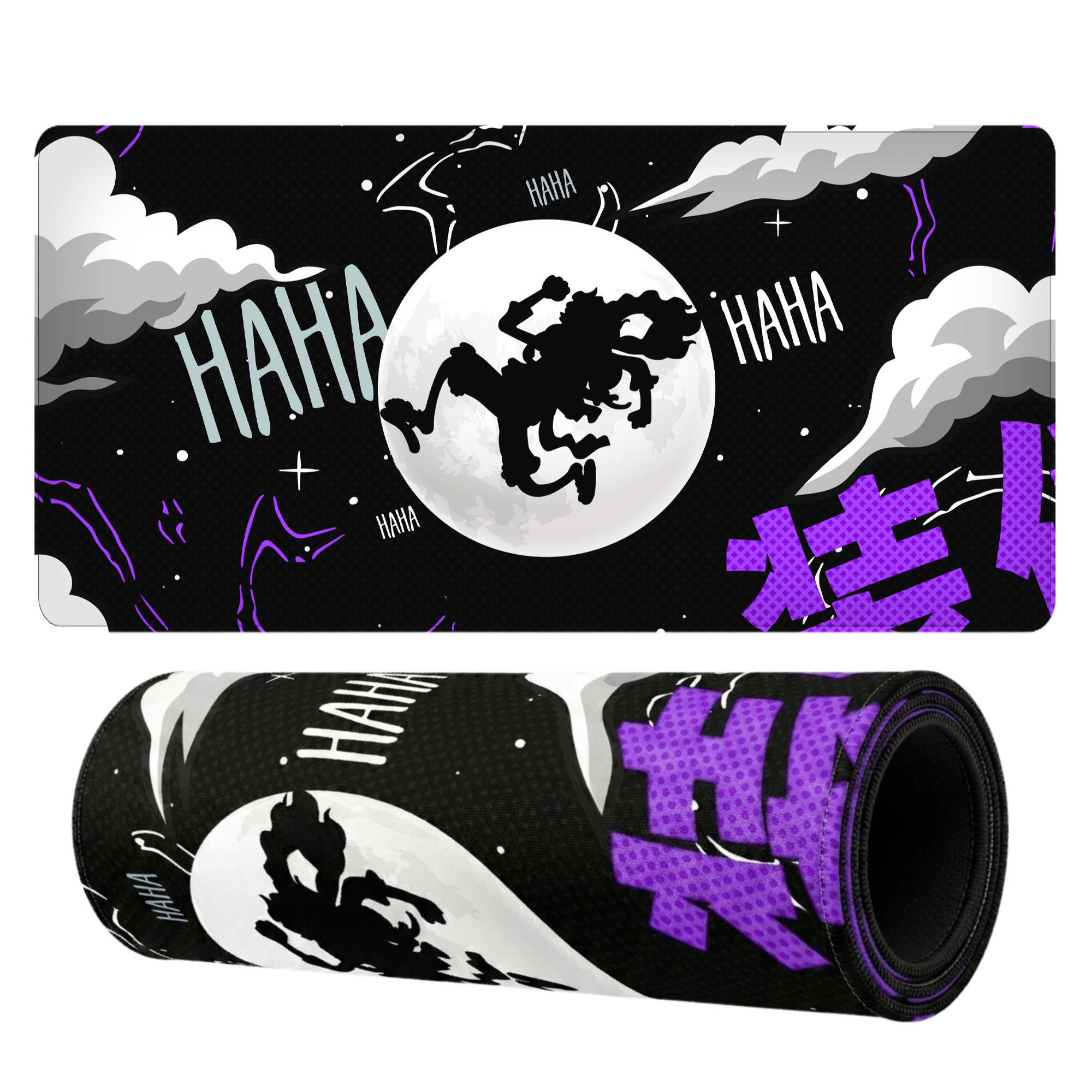 Abstract Shadow Moon Desk Mat Mouse Pad