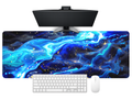 Cosmic Blue Flow Desk Mat Mouse Pad