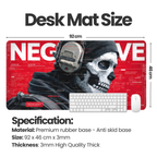 Phantom Ops Skull Gaming Desk Mat Mouse Pad