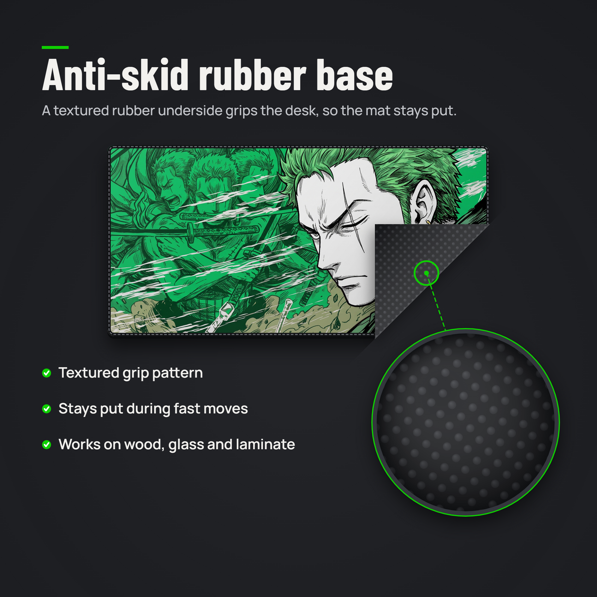 Emerald Warrior Desk Mat Mouse Pad