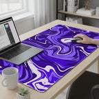 Abstract Purple Desk Mat Mouse Pad