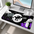Abstract Shadow Moon Desk Mat Mouse Pad