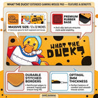 Funny Astronaut What the Duck Desk Mat Mouse Pad