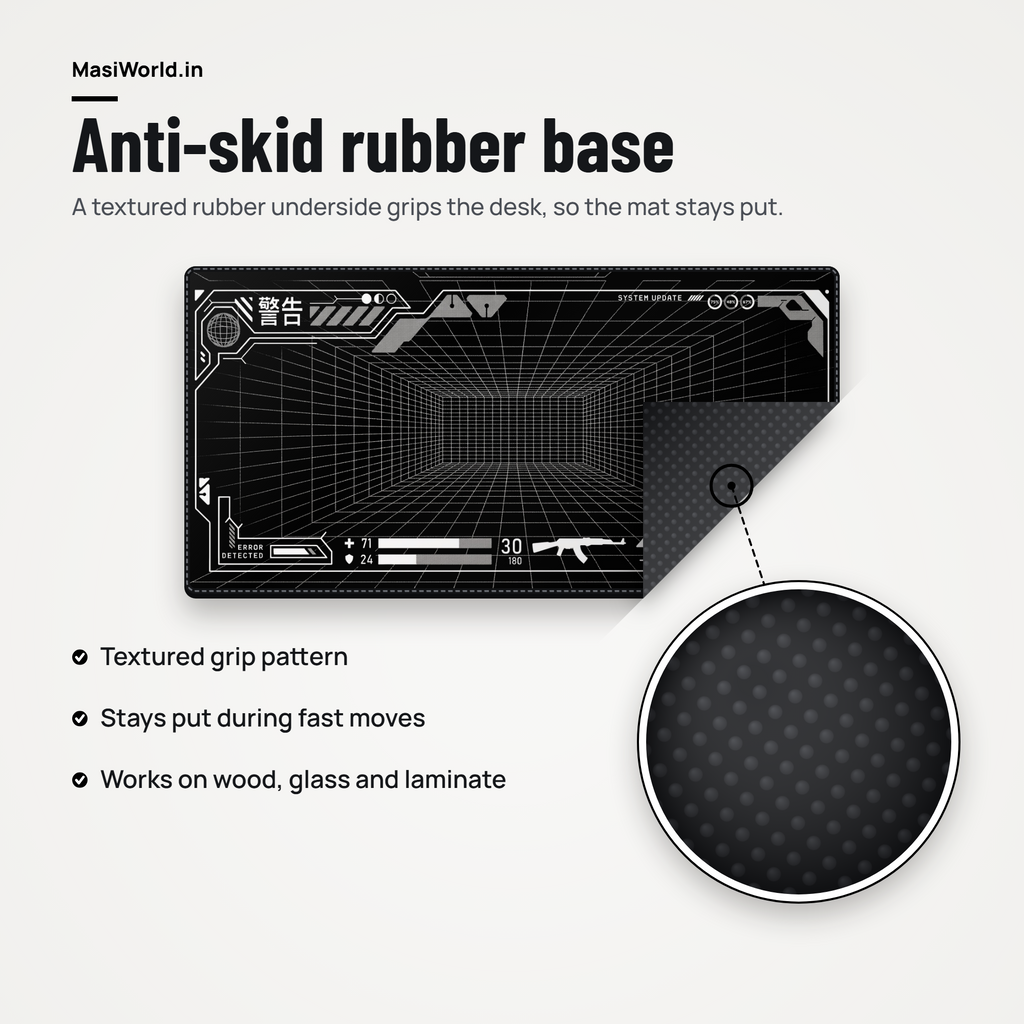 Gaming HUD Desk Mat Mouse Pad
