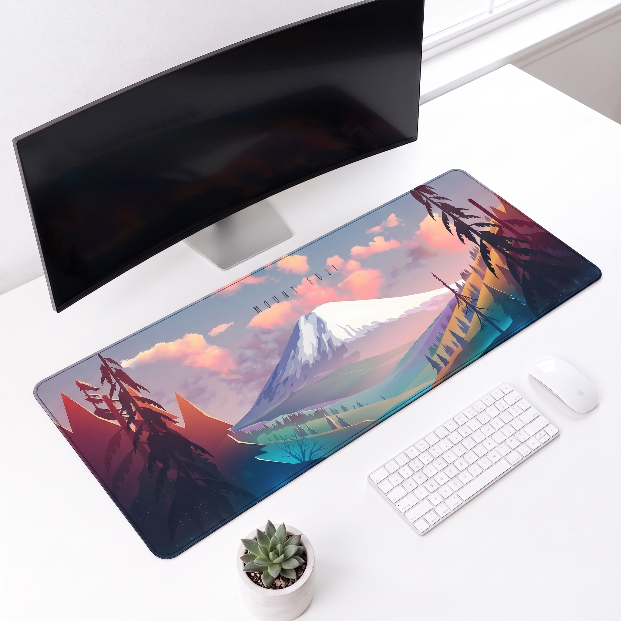 Mount Fuji Serenity Desk Mat Mouse Pad