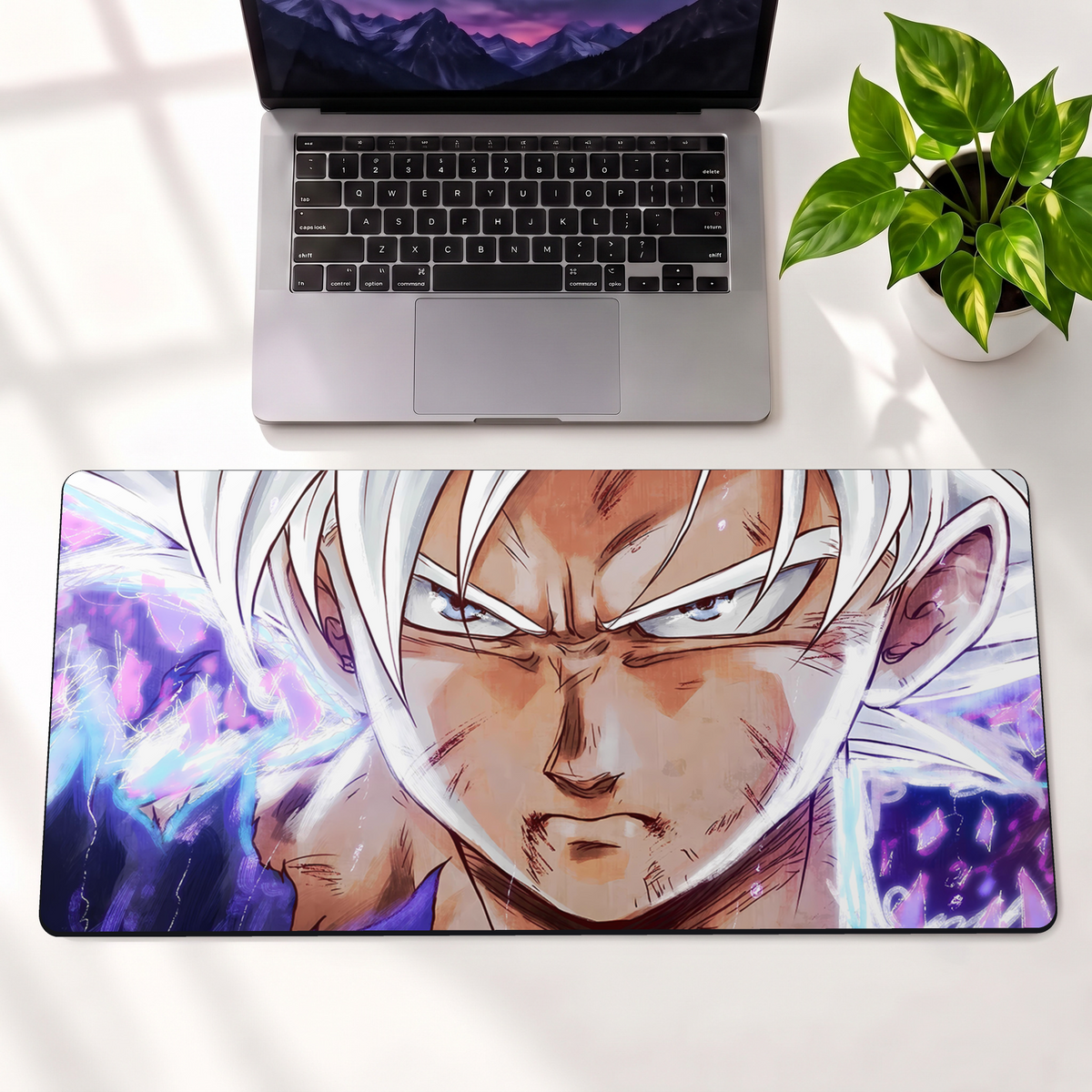 Fierce Aura Anime Desk Mat Mouse Pad