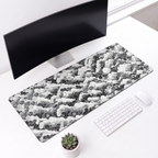 Monochrome Cloudwave Desk Mat Mouse Pad