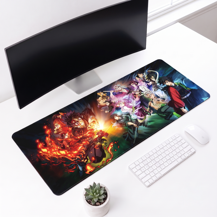 Epic Anime Battle Desk Mat Mouse Pad