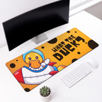 Funny Astronaut What the Duck Desk Mat Mouse Pad