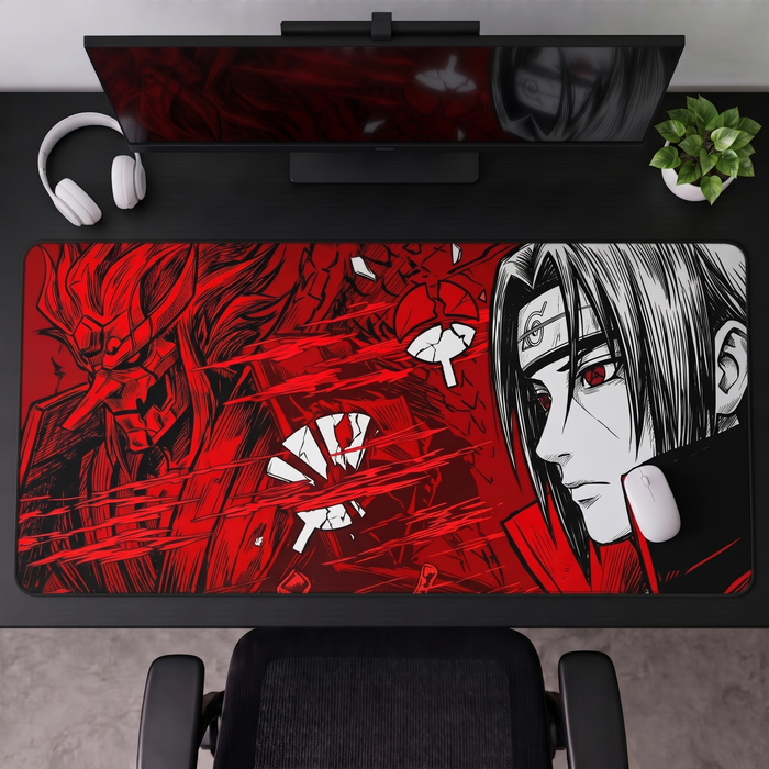 Crimson Shadow Desk Mat Mouse Pad