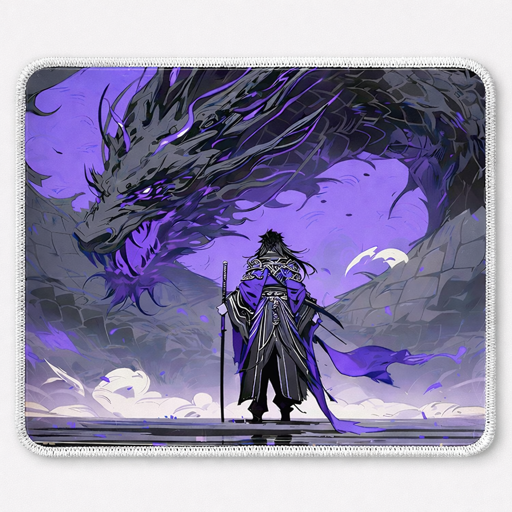 Void Dragon Ascension Warrior Mouse Pad