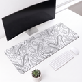 Contour Lines Desk Mat Mouse Pad