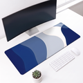 Blue Flow Wave Desk Mat Mouse Pad