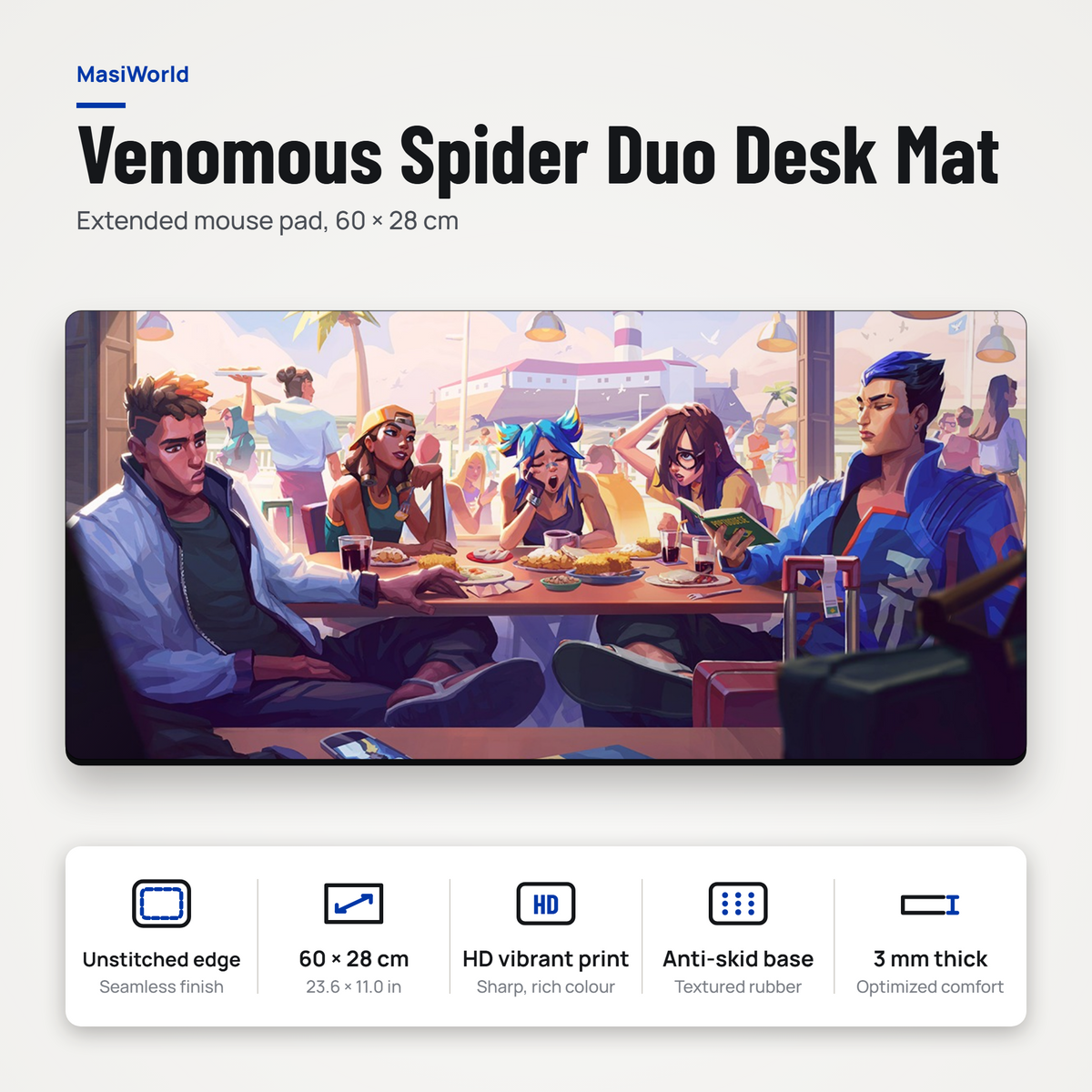 Cafe Vibes Aesthetic Desk Mat Mouse Pad