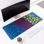 Vibrant Emoji Splash Desk Mat Mouse Pad
