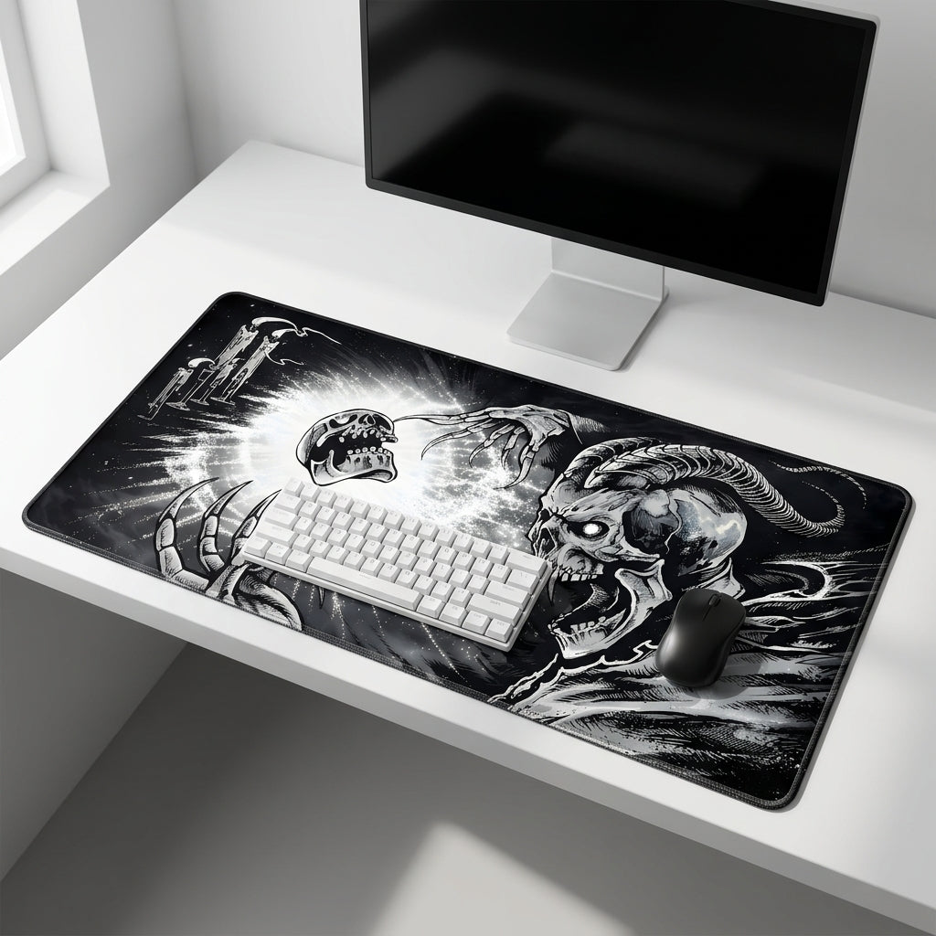 Eternal Abyss - Dark Skull Desk Mat Mouse Pad