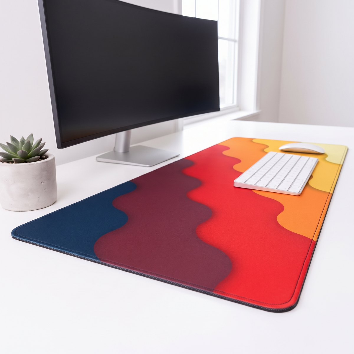 WaveFlow Desk Mat Mouse Pad
