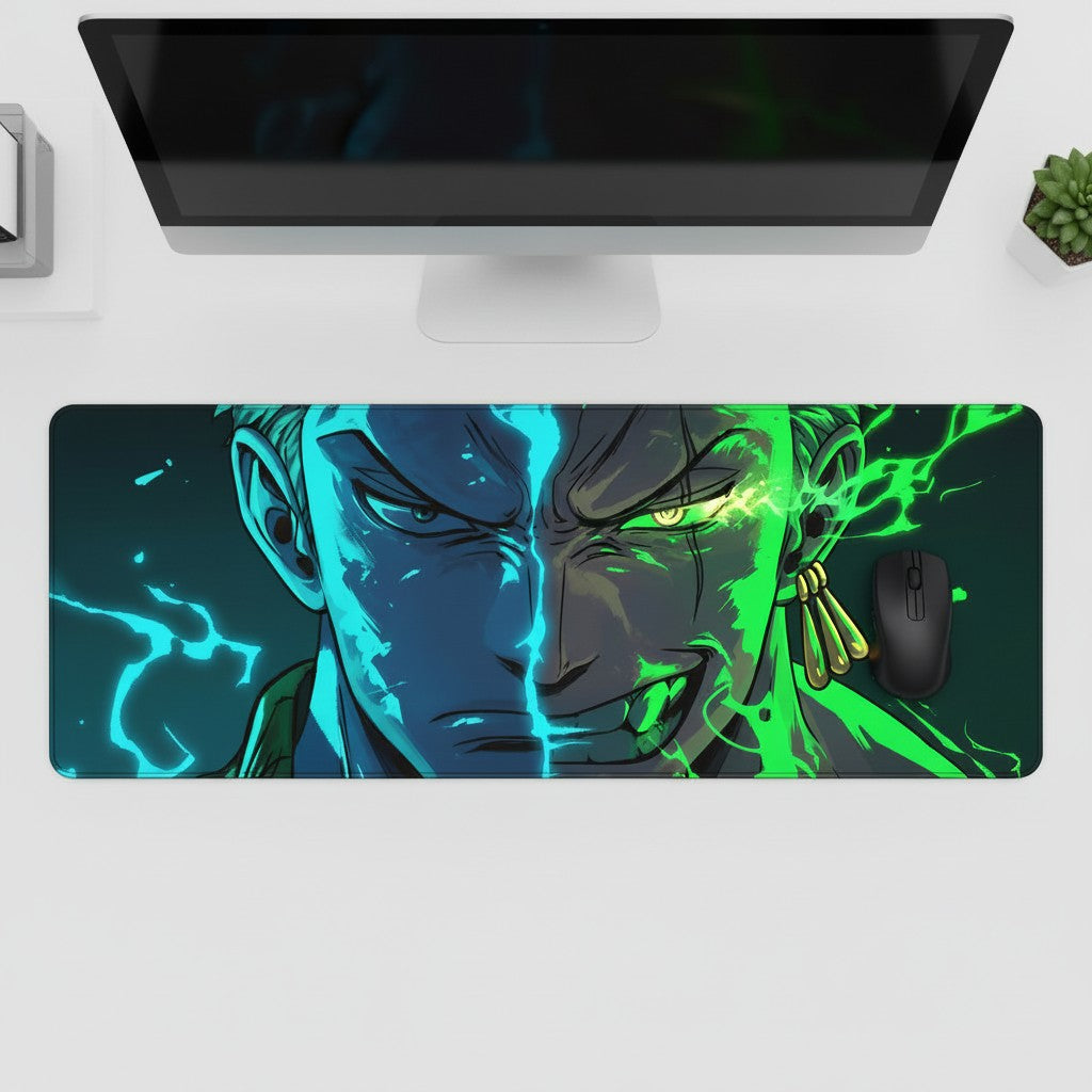 Warrior Energy Anime Desk Mat Mouse Pad