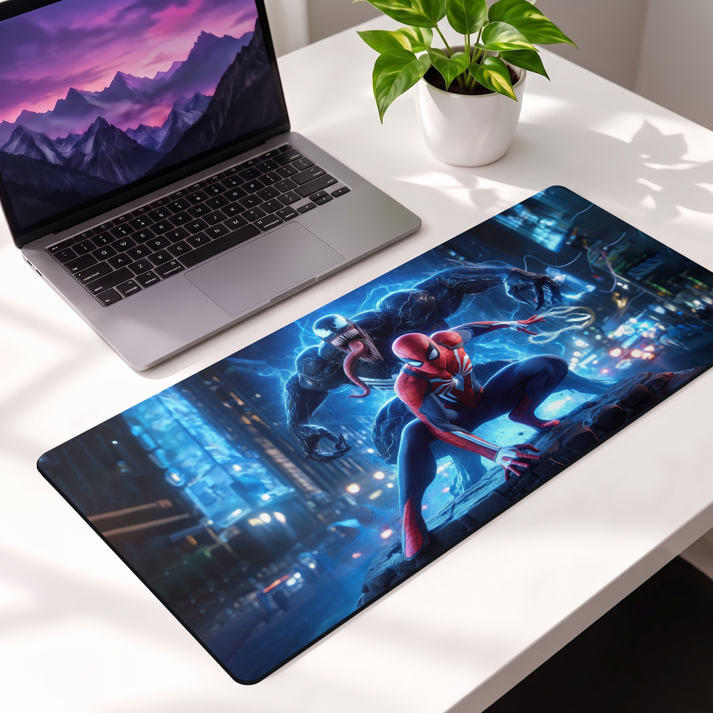 Venomous Spider Duo Desk Mat Mouse Pad