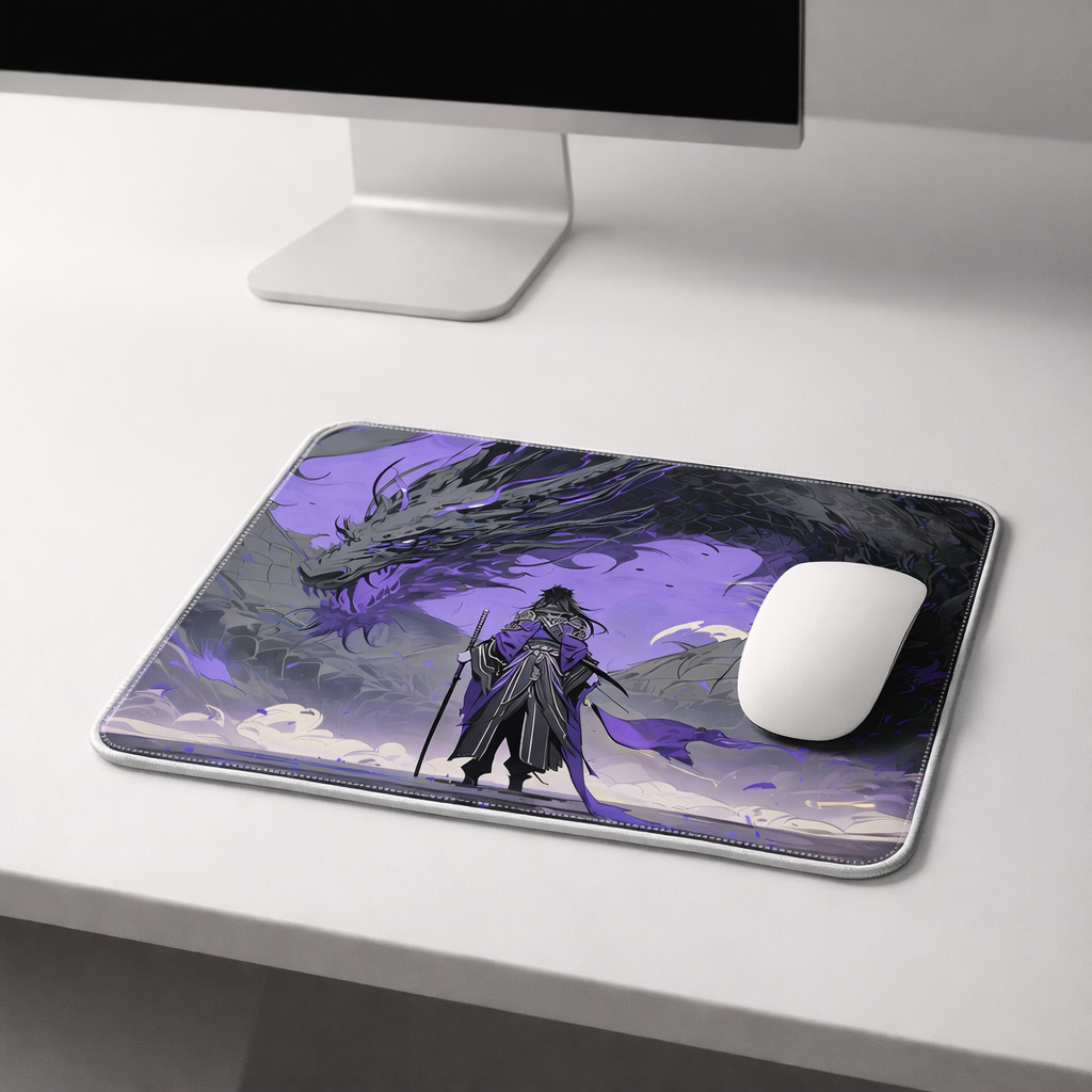 Void Dragon Ascension Warrior Mouse Pad
