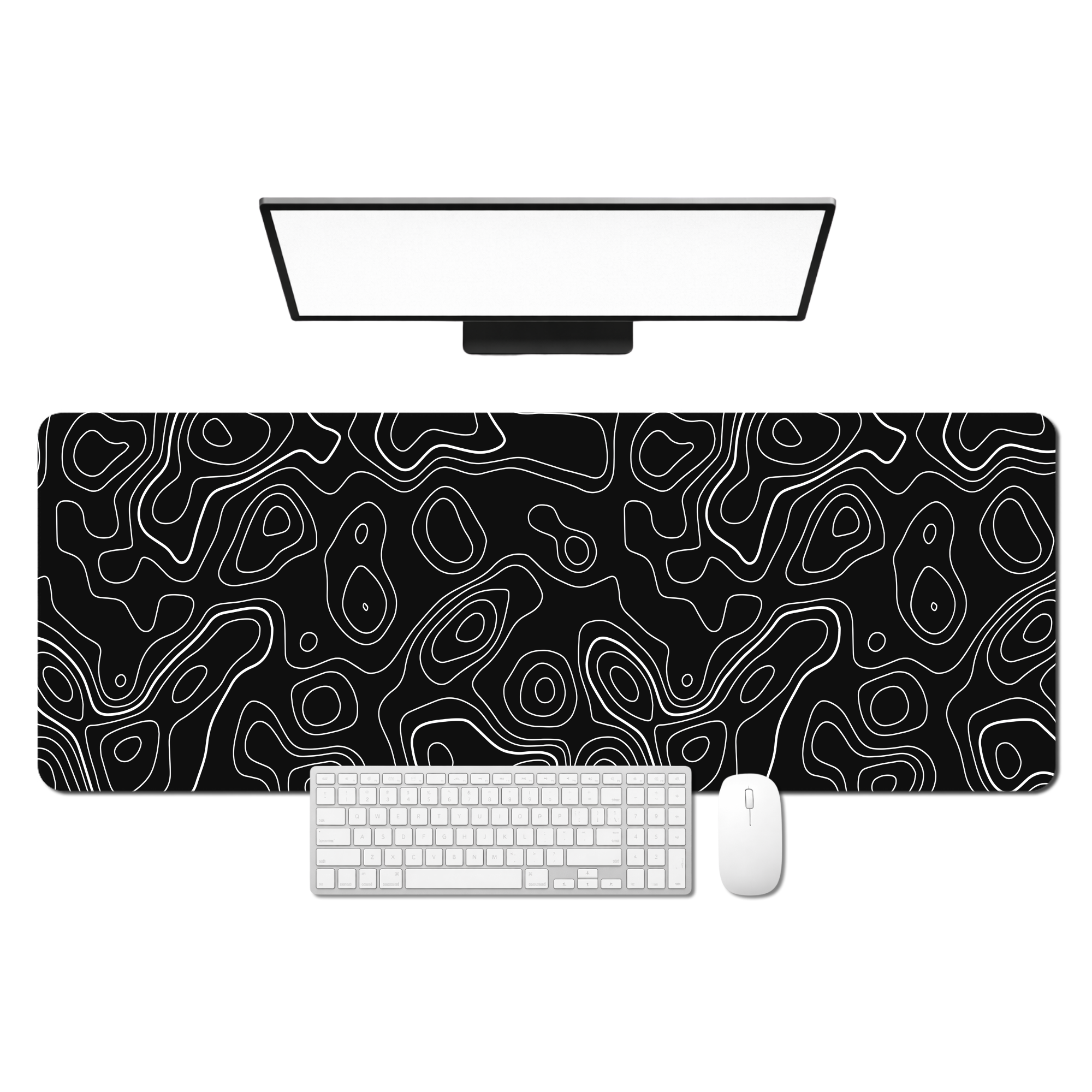 Contour Black Extended Desk Mat