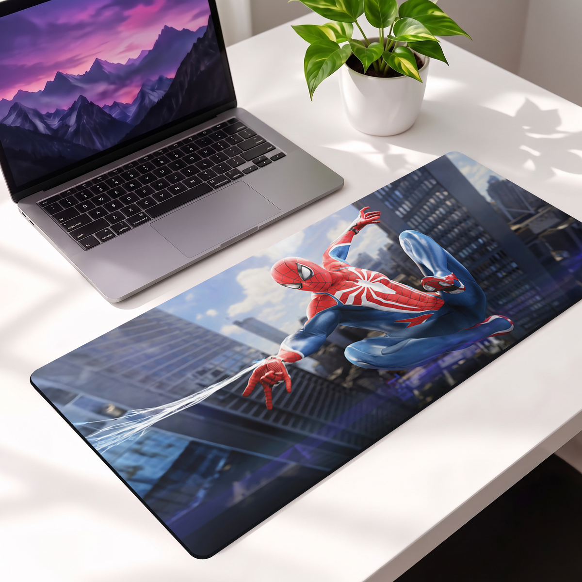 Urban Web Warrior Desk Mat Mouse Pad