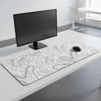 Contour Lines Desk Mat Mouse Pad