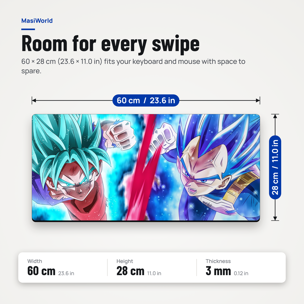 Battle Energy Aesthetic Desk Mat Mouse Pad