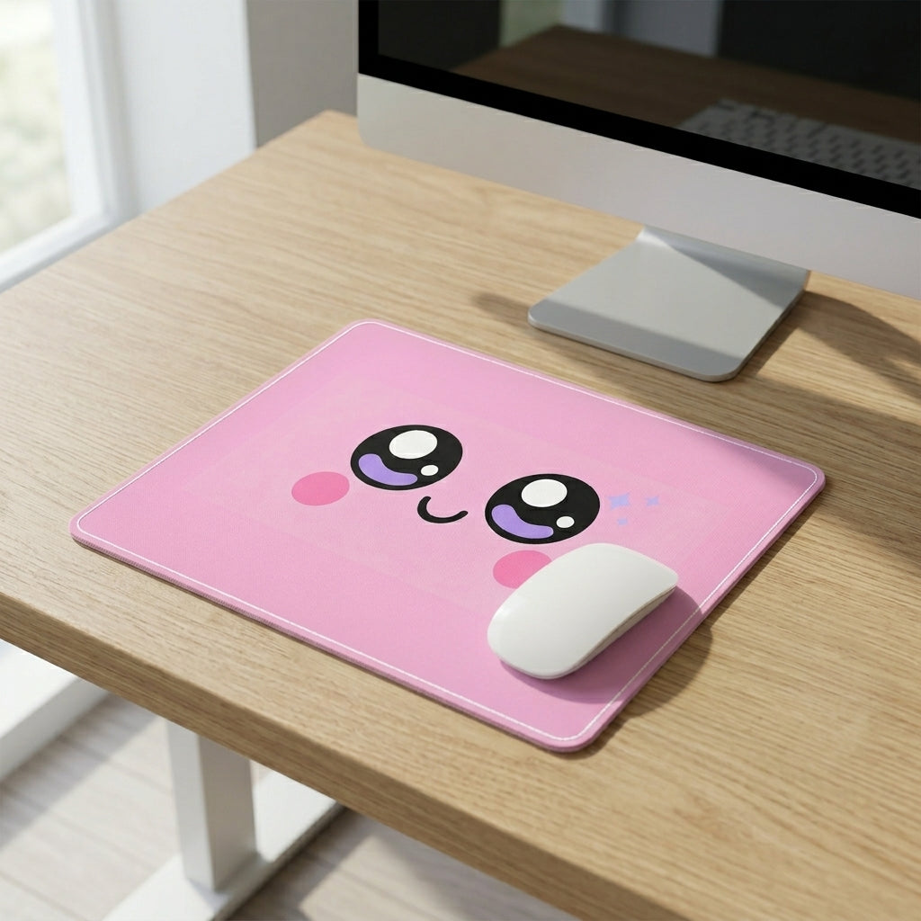 Cute Pink Kawaii Mouse Pad