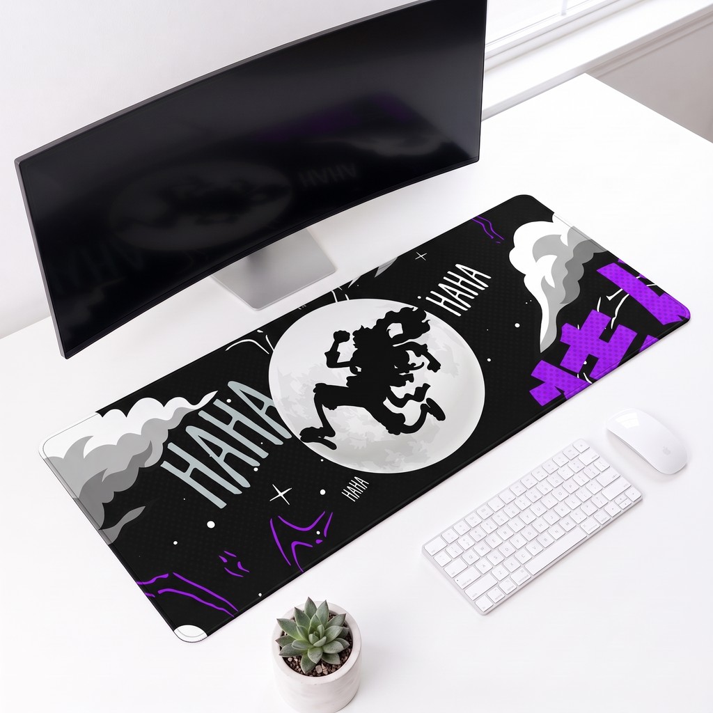 Dark Comic Style Premium Desk Mat