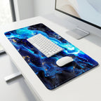 Cosmic Blue Flow Desk Mat Mouse Pad