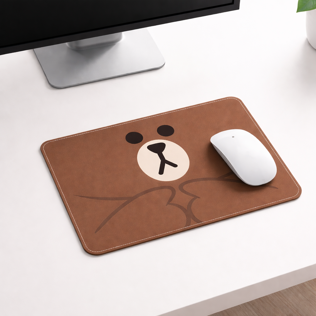 Brown Bear Mouse Pad