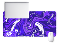 Purple Flux Abstract Mouse Pad (11 x 23 Inches) - 3mm Unstitched Mouse Pad