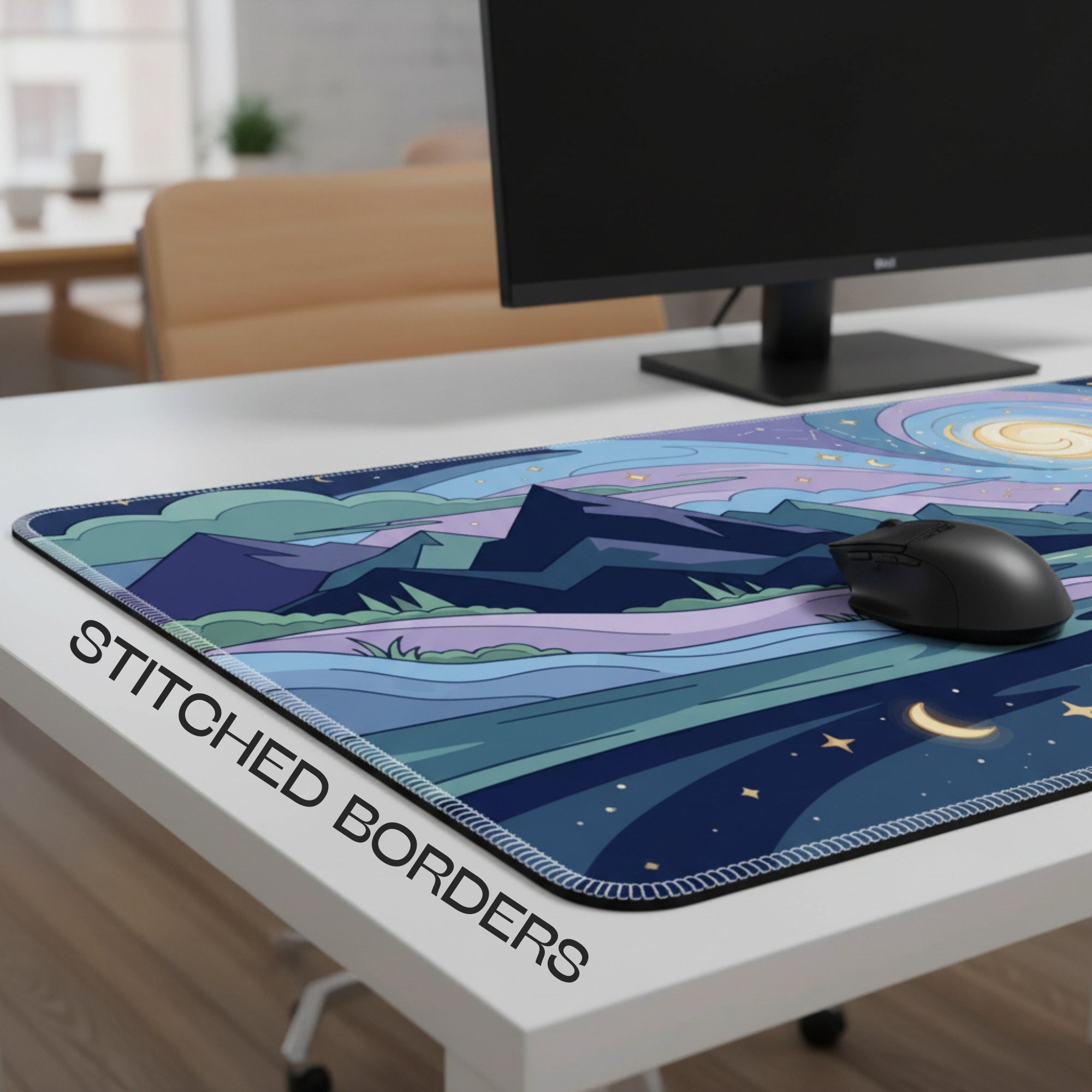Celestial Nightscape Desk Mat Mouse Pad