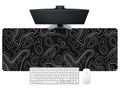 Contour Black Extended Desk Mat
