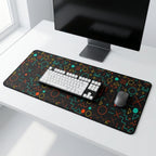 Neon Grid Premium Desk Mat